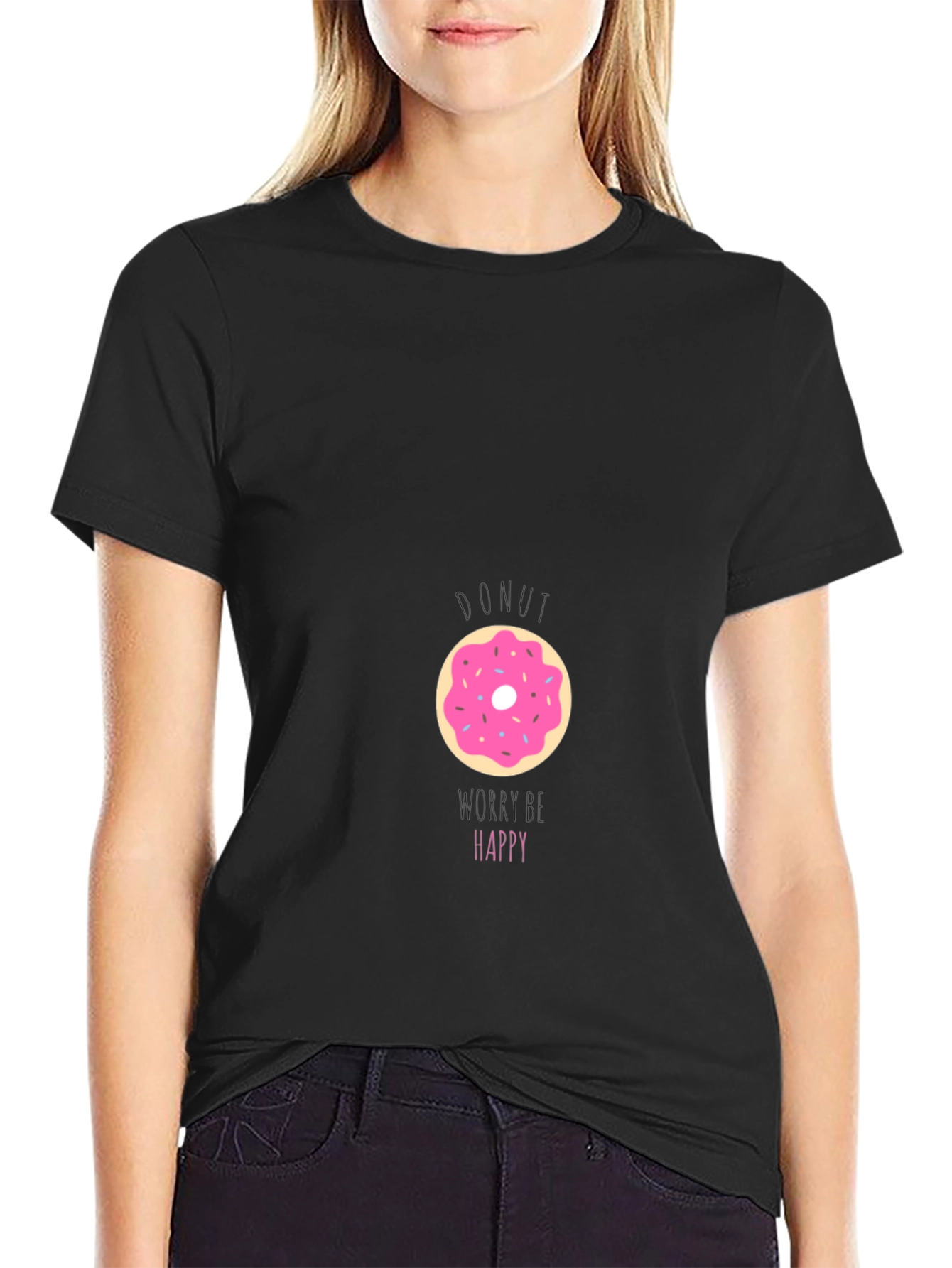 Donut Be Unhappy T-Shirt - Casual Comfort