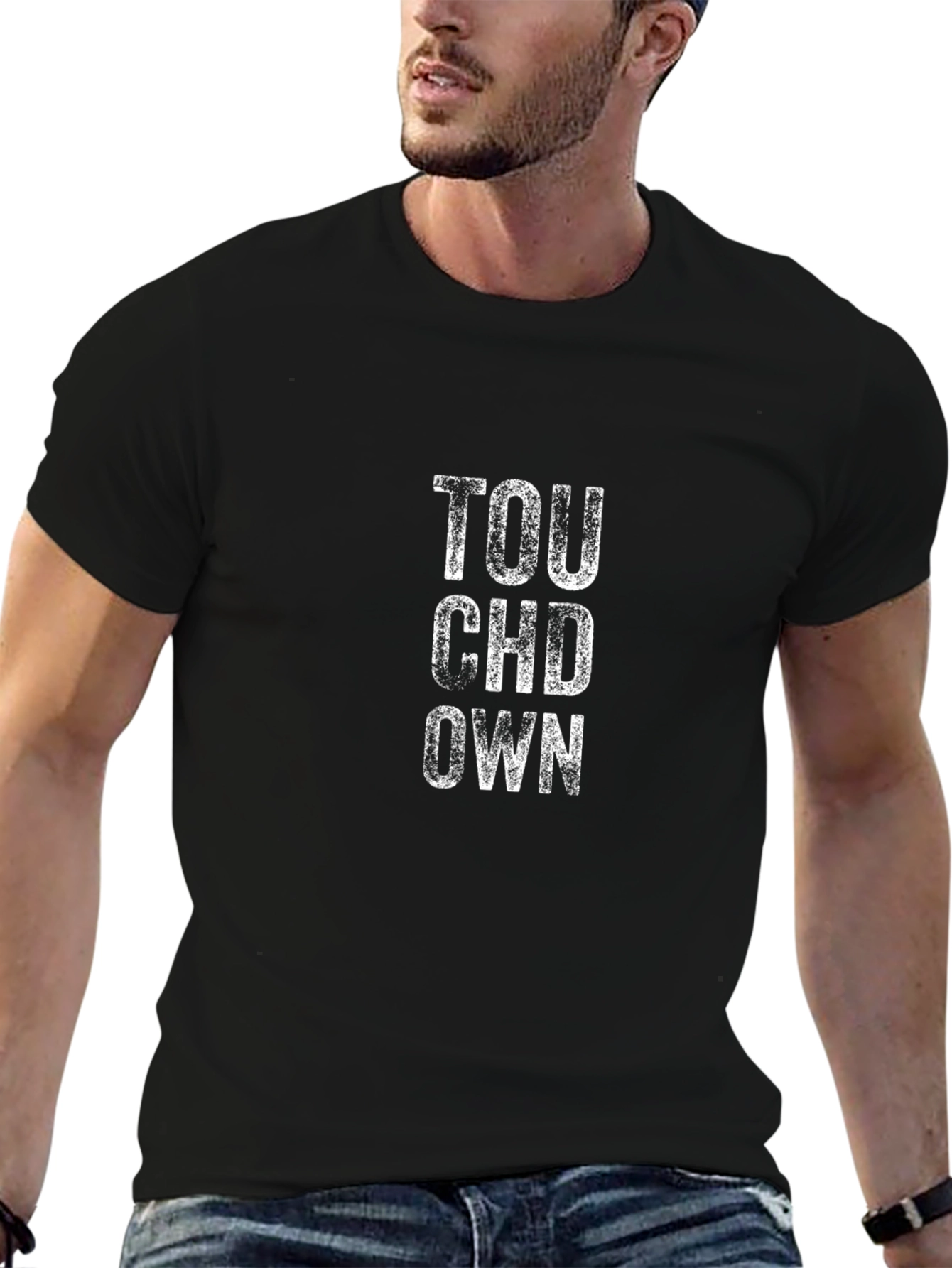 Touchdown T-Shirt - Black Graphic Tee