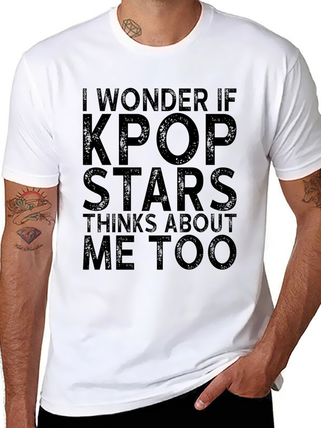 Kpop Stars Fan Tee - Unisex Black T-Shirt
