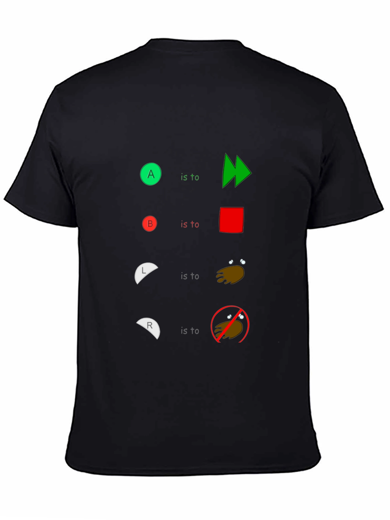 Humorous Controller Buttons T-Shirt