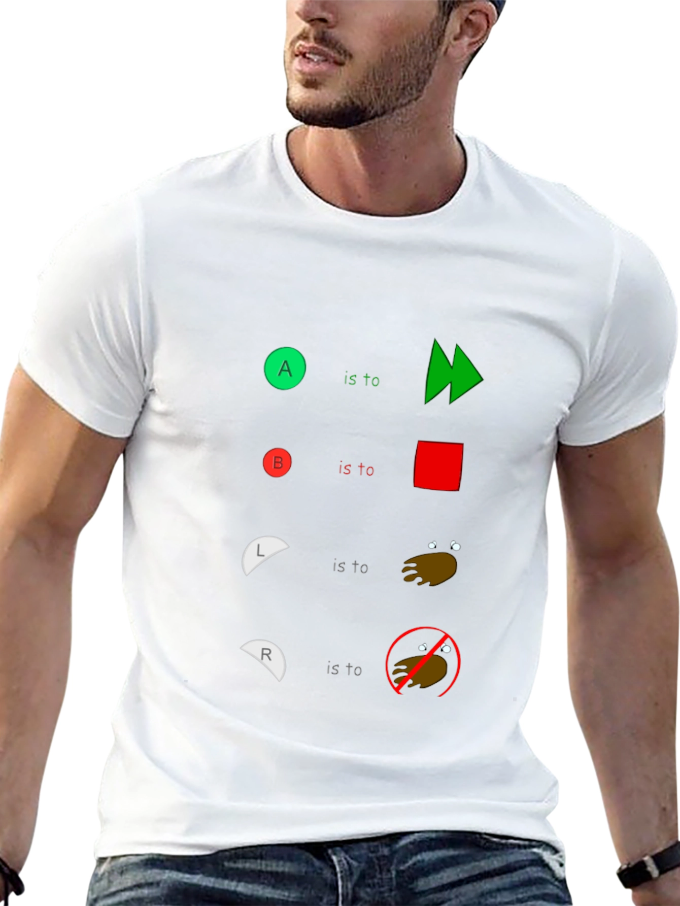 Humorous Controller Buttons T-Shirt