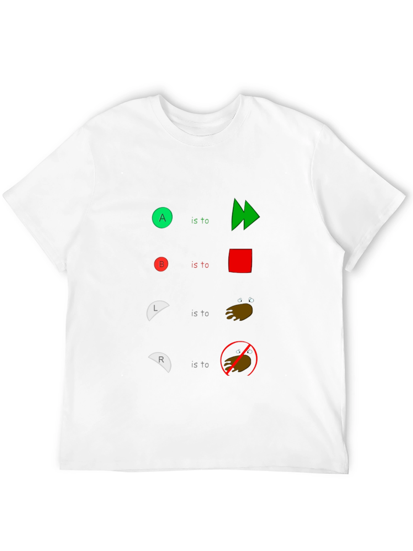 Humorous Controller Buttons T-Shirt
