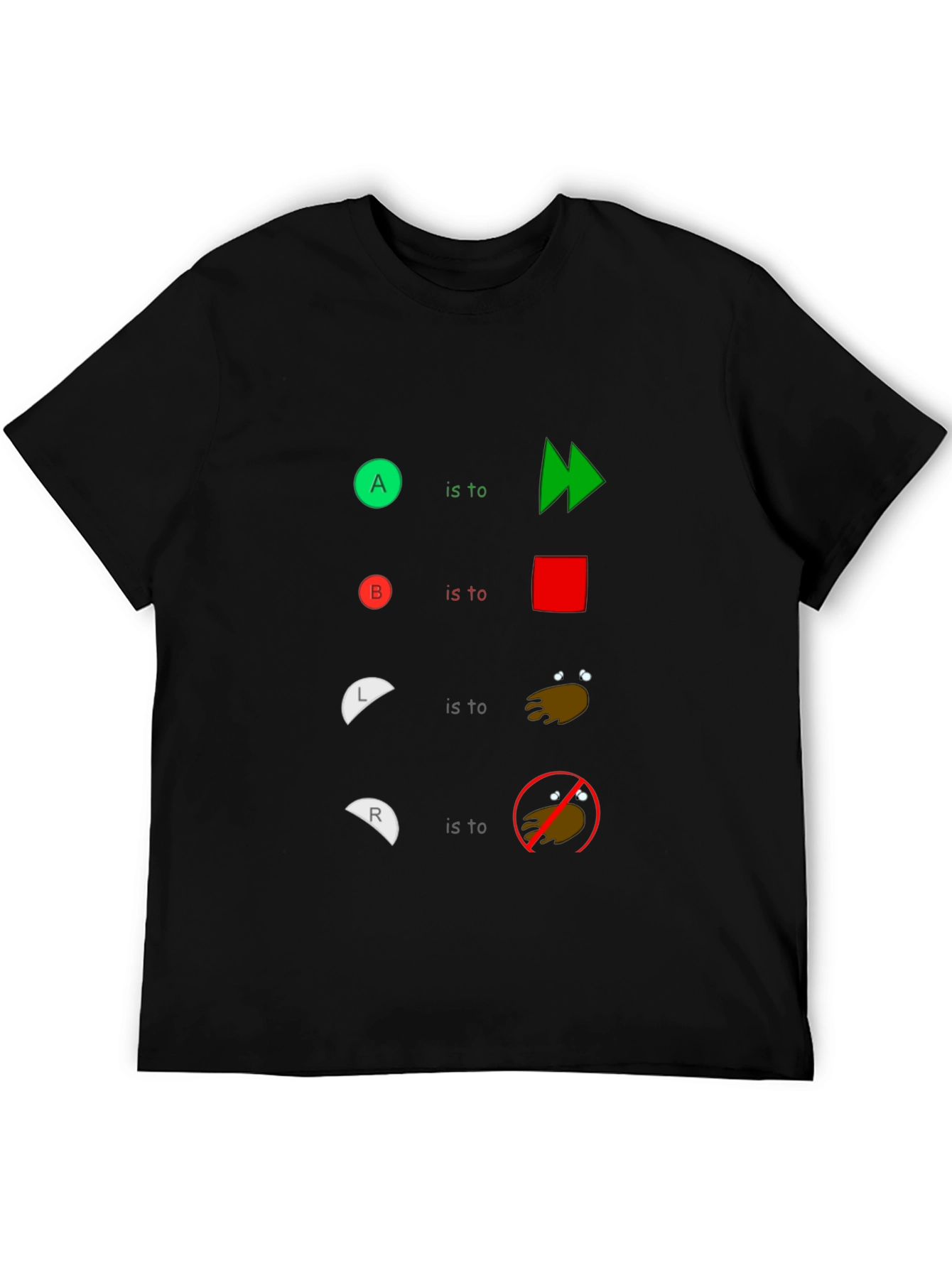 Humorous Controller Buttons T-Shirt