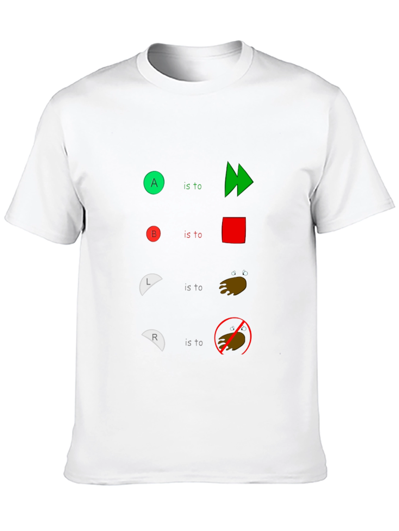 Humorous Controller Buttons T-Shirt