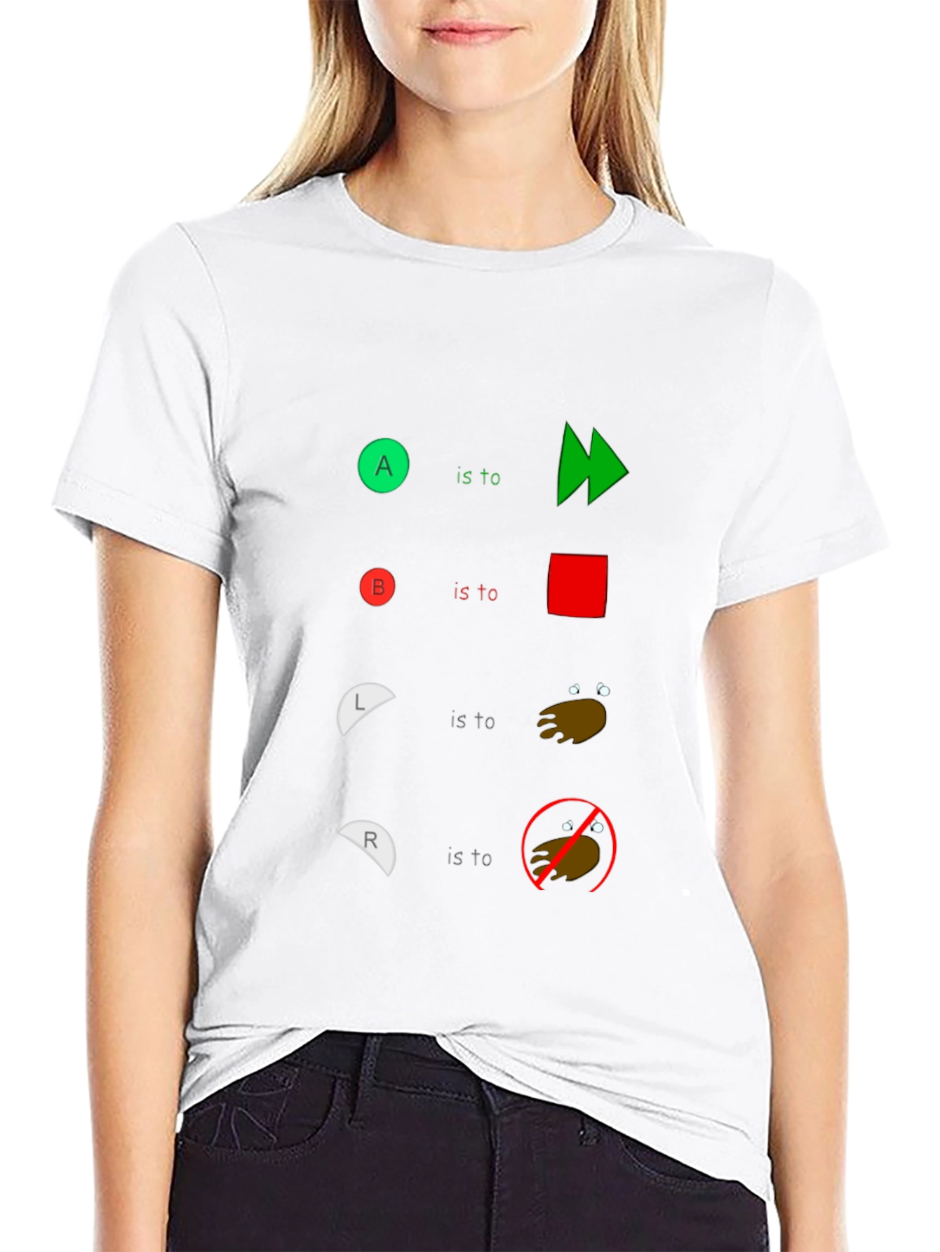 Humorous Controller Buttons T-Shirt