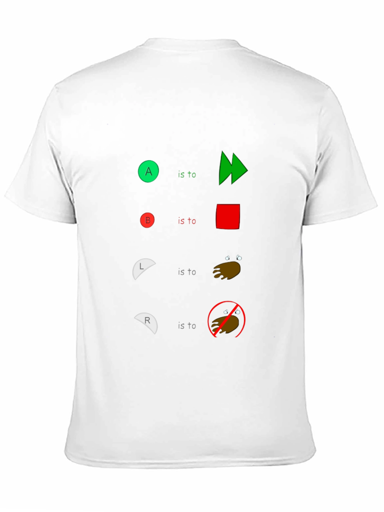 Humorous Controller Buttons T-Shirt