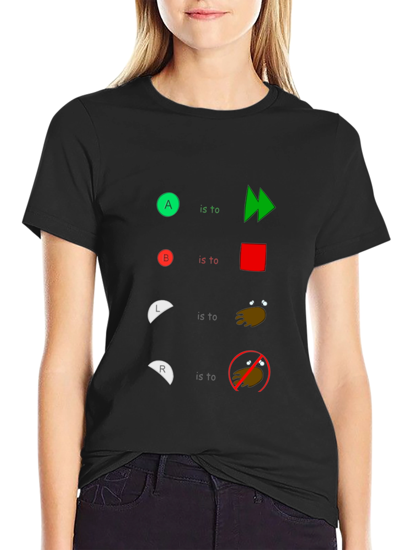 Humorous Controller Buttons T-Shirt