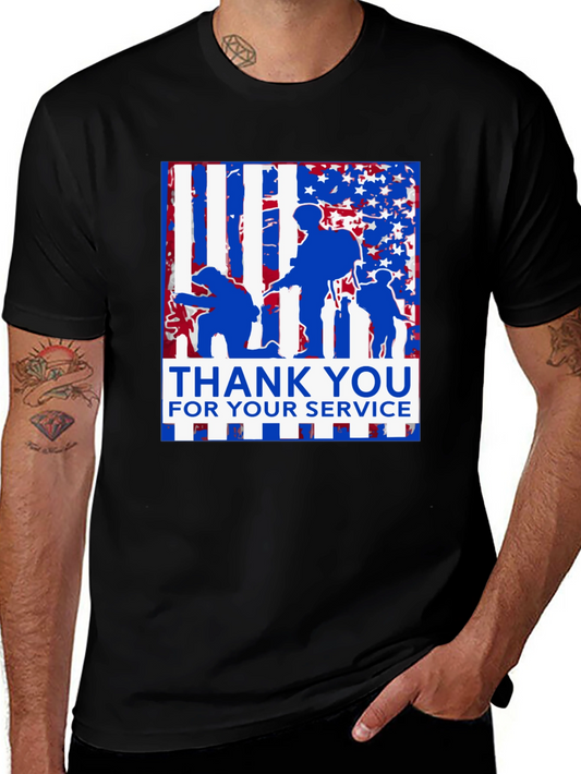 Thank You For Your Service Patriotic T-Shirt