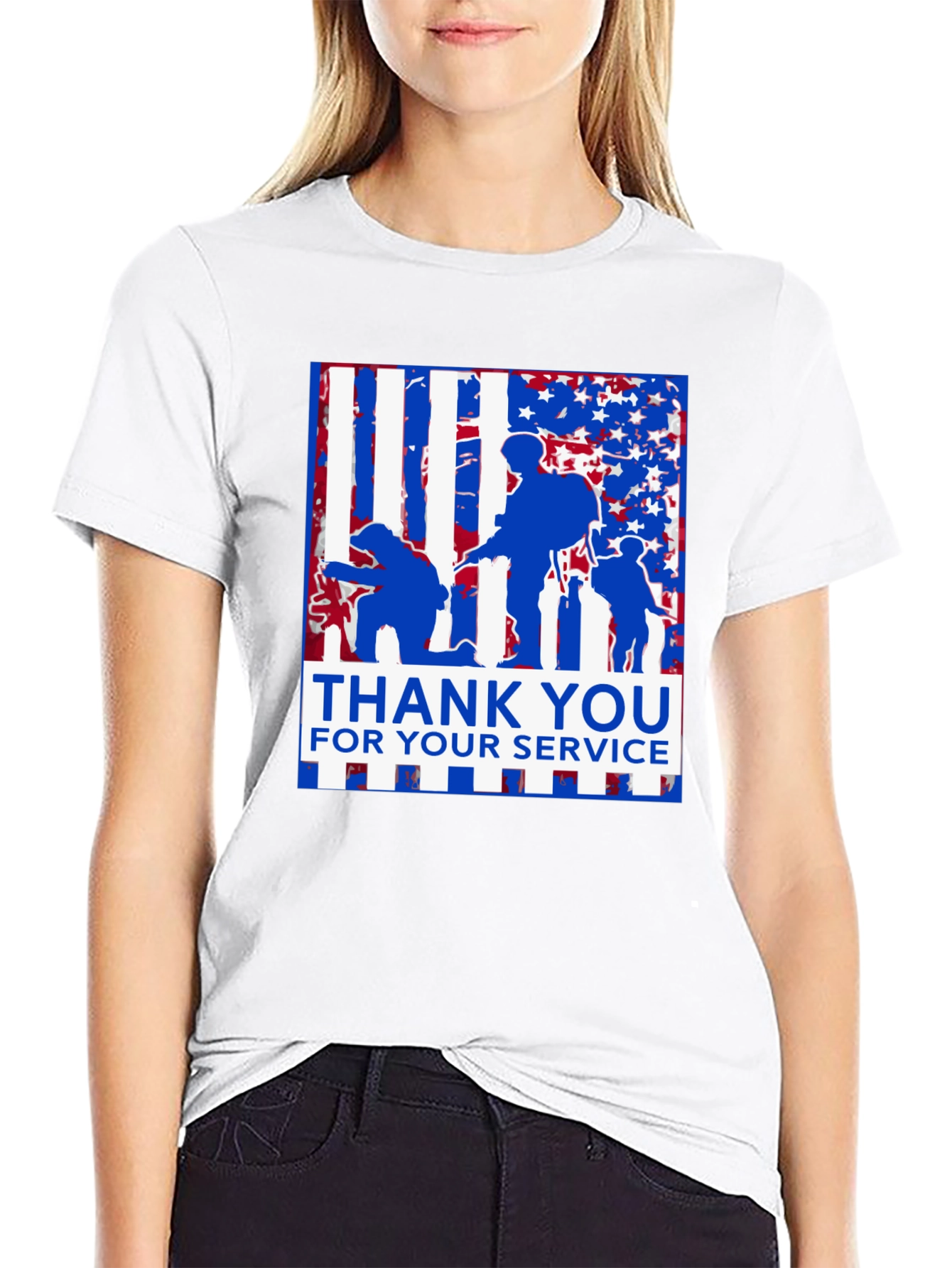 Thank You For Your Service Patriotic T-Shirt