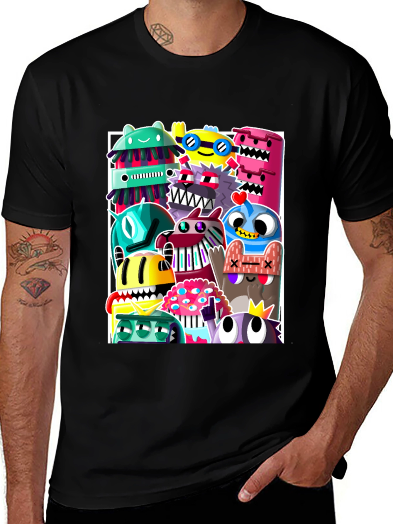 Monster Mania Black T-Shirt