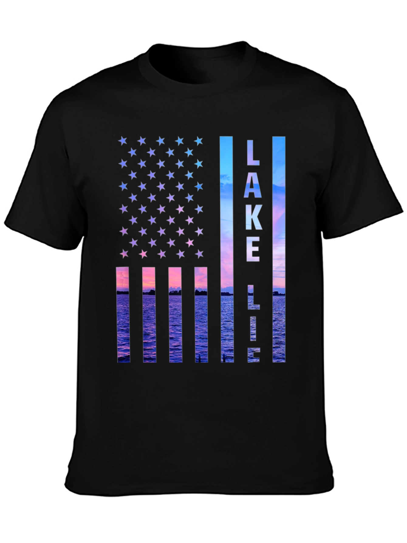 Lake Life American Flag T-Shirt