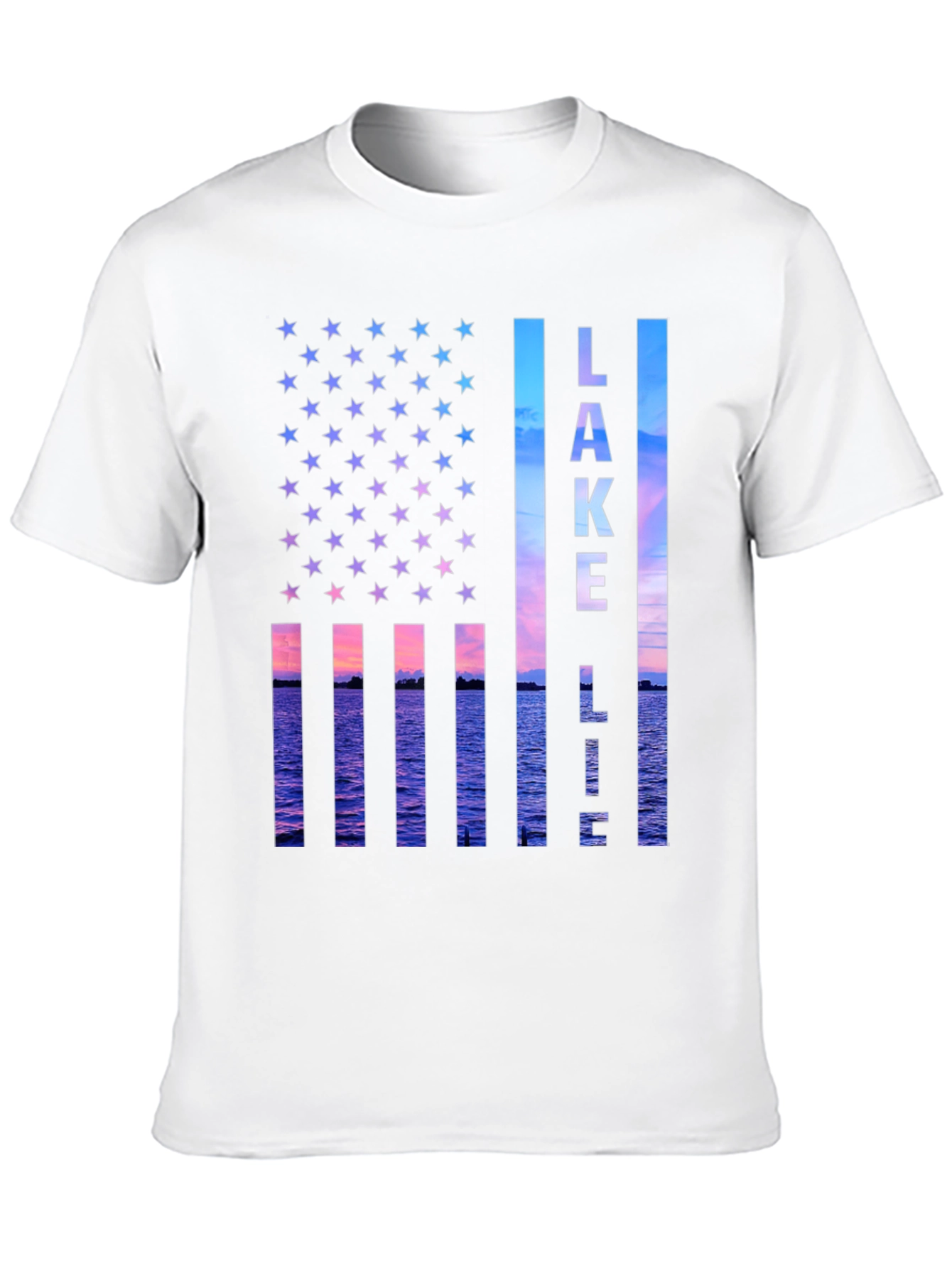 Lake Life American Flag T-Shirt