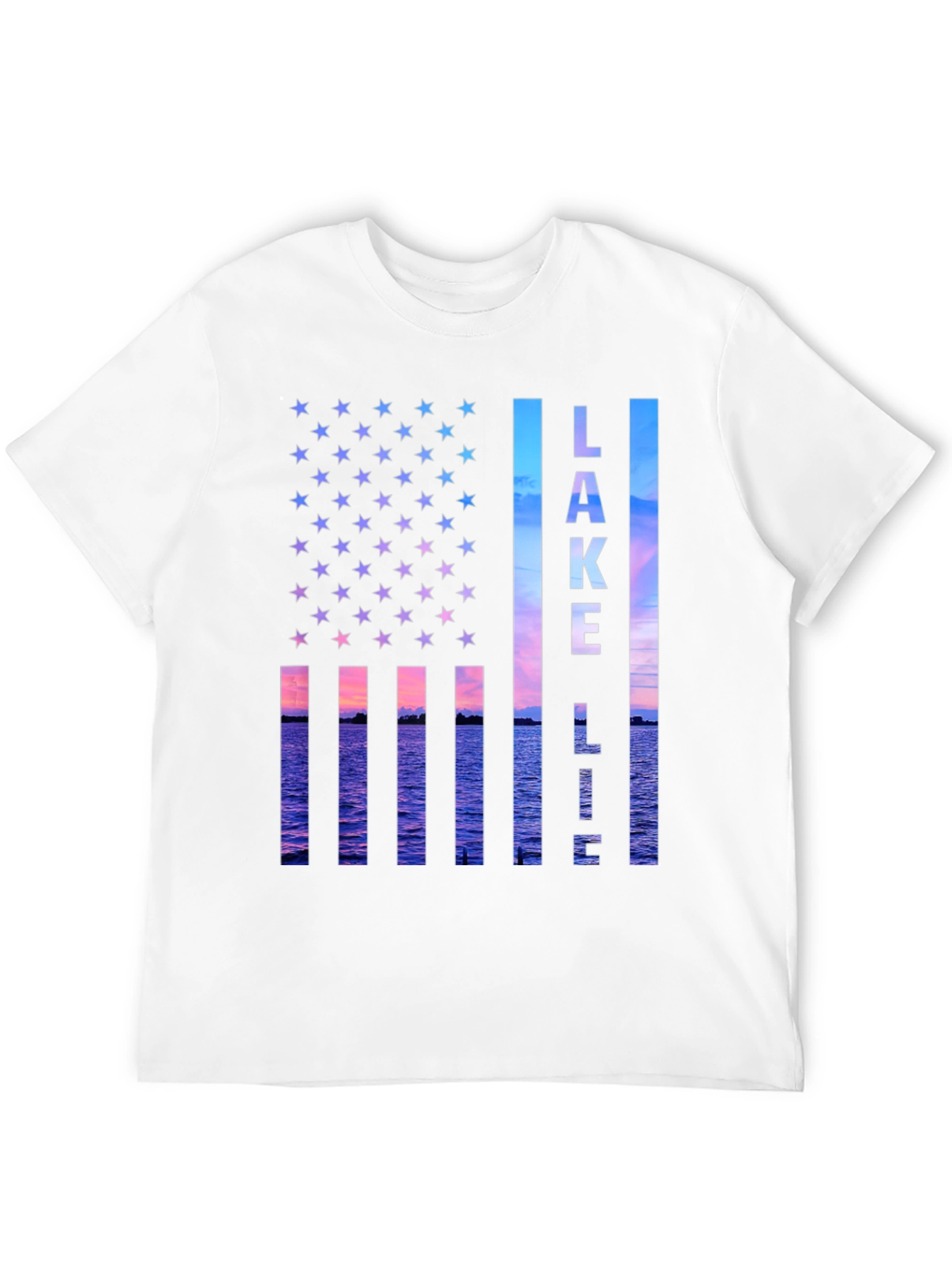 Lake Life American Flag T-Shirt