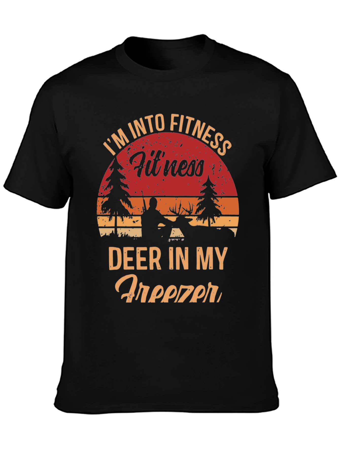 Funny Hunting T-Shirt: Fitness Deer Freezer Tee