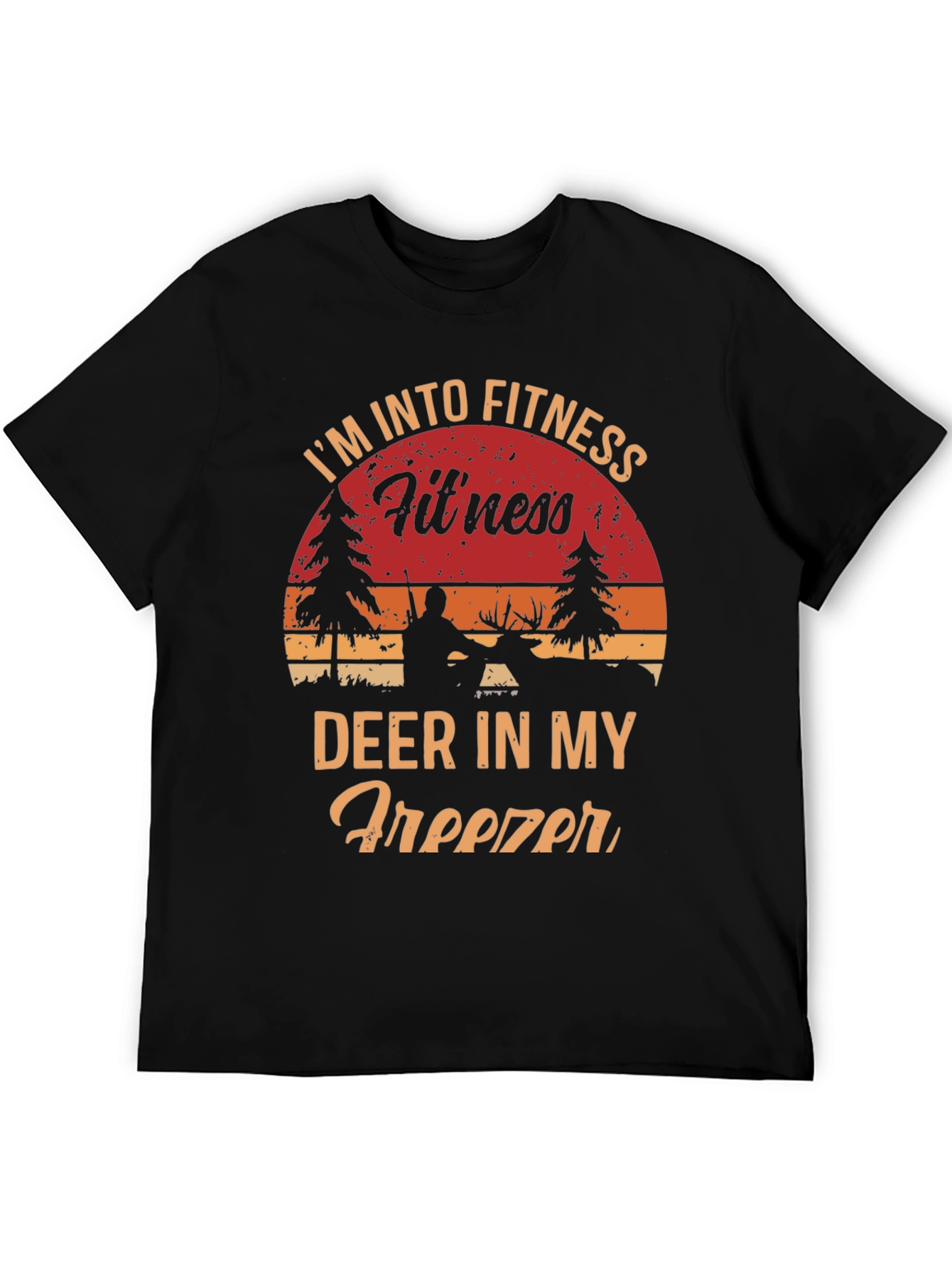 Funny Hunting T-Shirt: Fitness Deer Freezer Tee