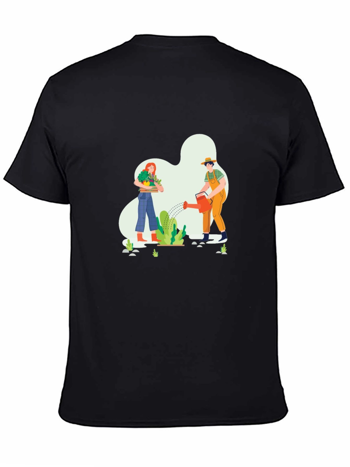 Gardener Graphic Tee - Black Cotton T-Shirt
