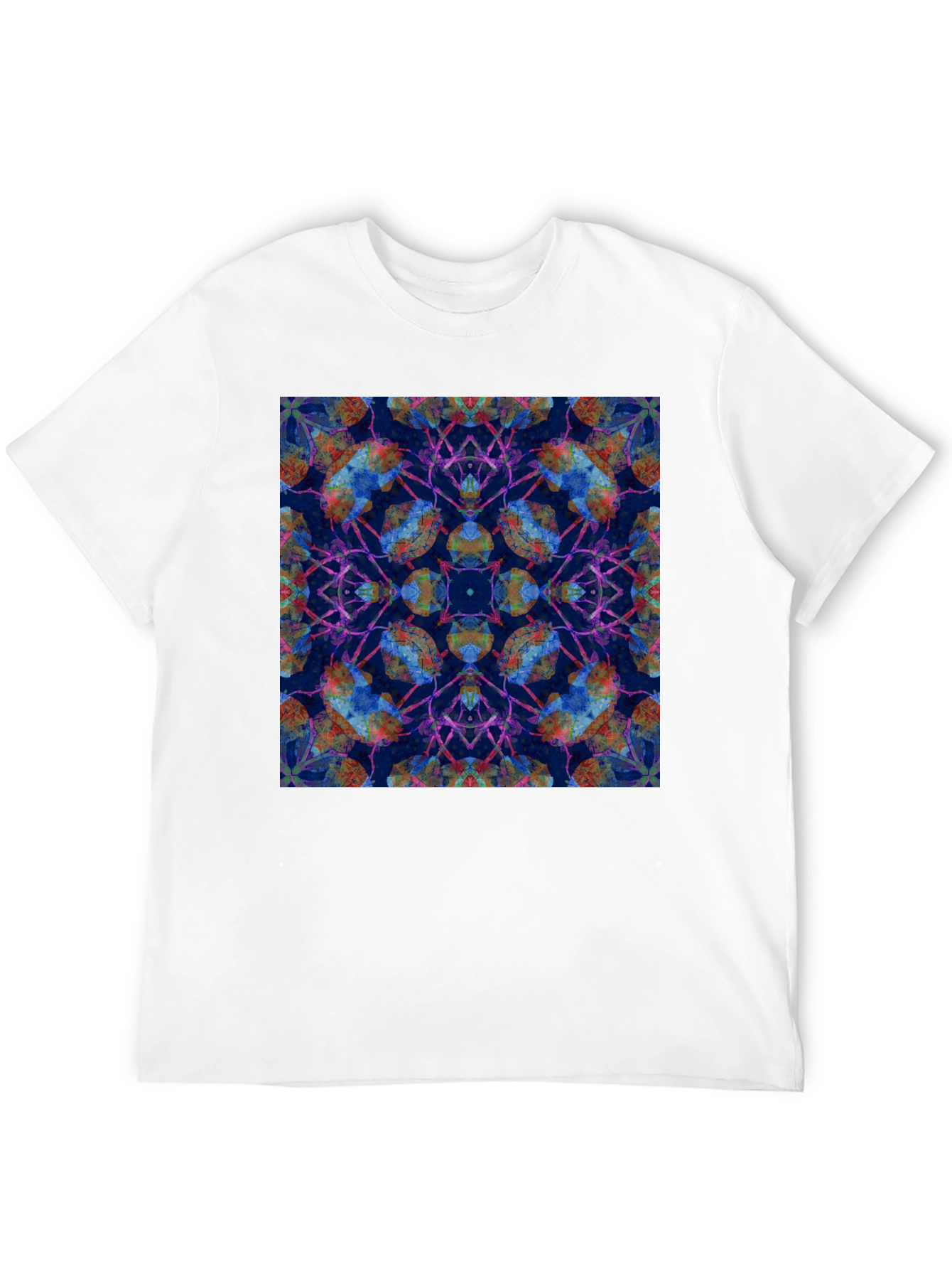 Kaleidoscope Print Black T-Shirt