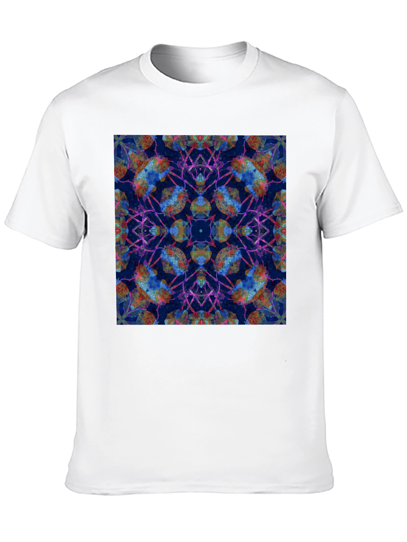 Kaleidoscope Print Black T-Shirt