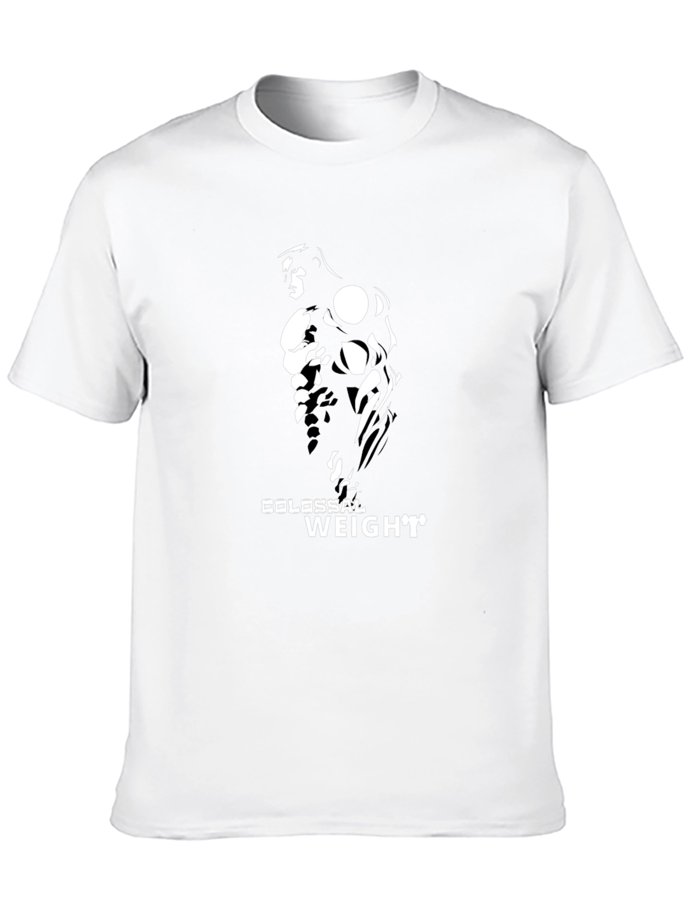 Colossal Weight Black Graphic T-Shirt - Bodybuilding