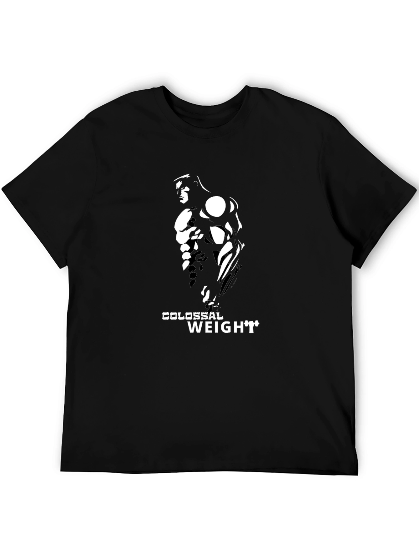 Colossal Weight Black Graphic T-Shirt - Bodybuilding