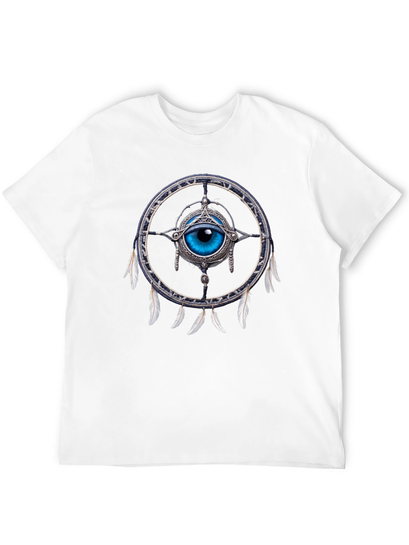 Eye Dreamcatcher Graphic T-Shirt - Mystical Design