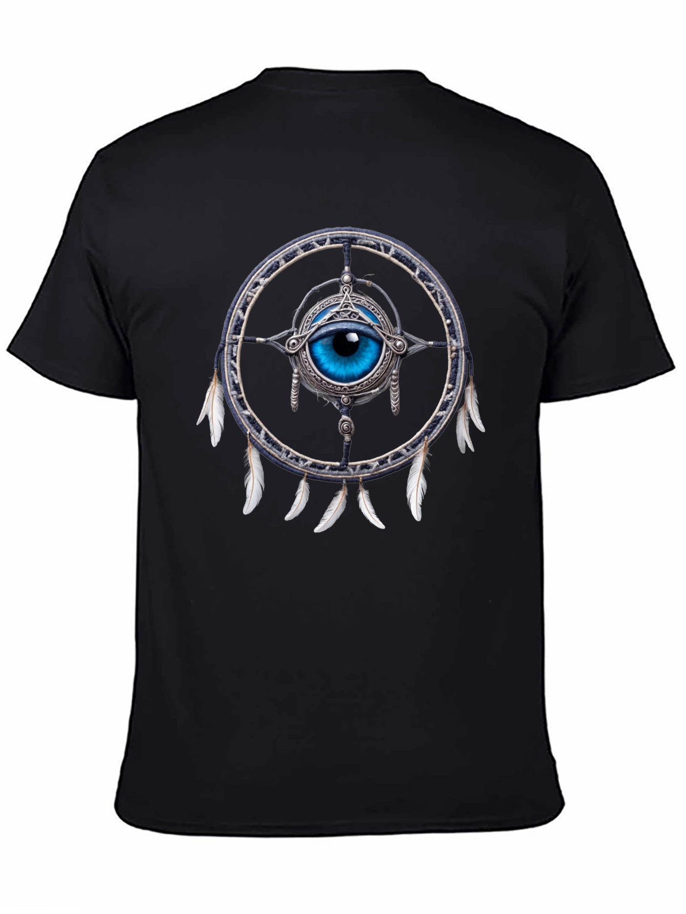 Eye Dreamcatcher Graphic T-Shirt - Mystical Design