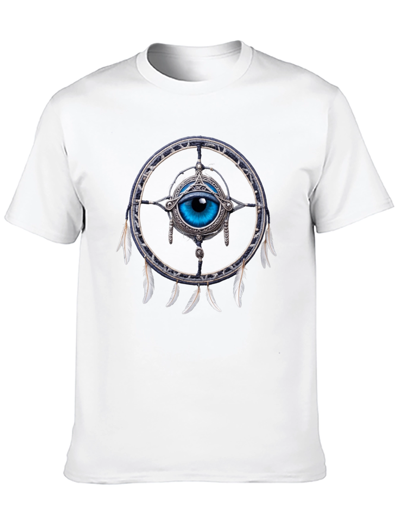 Eye Dreamcatcher Graphic T-Shirt - Mystical Design