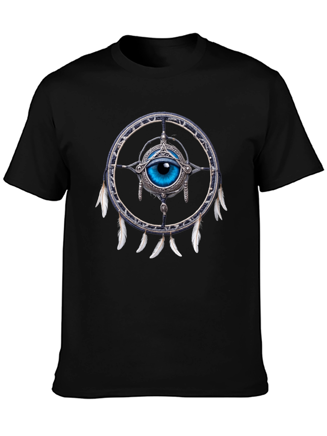 Eye Dreamcatcher Graphic T-Shirt - Mystical Design
