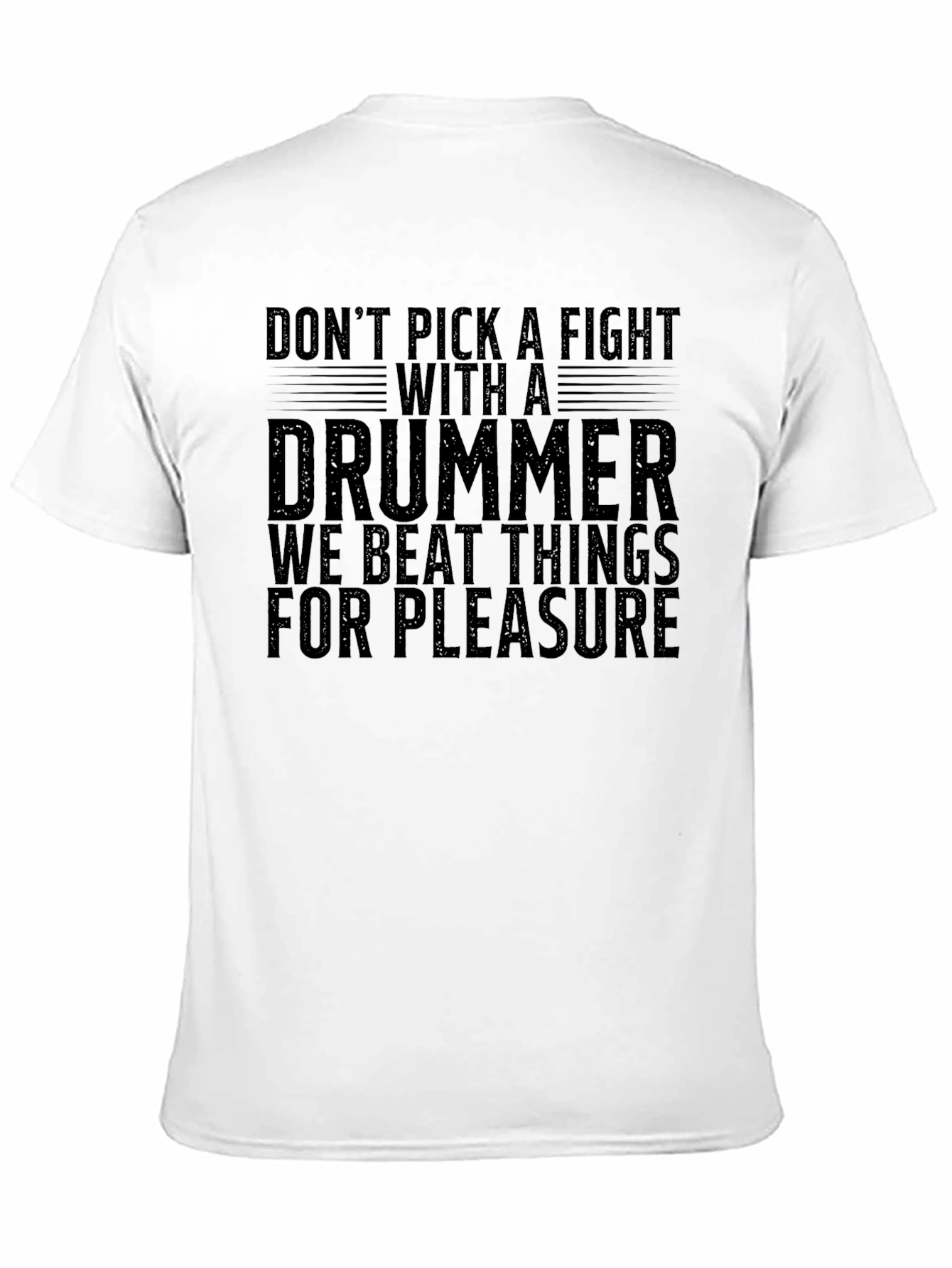 Drummer Warning T-Shirt - Beat Things For Pleasure!