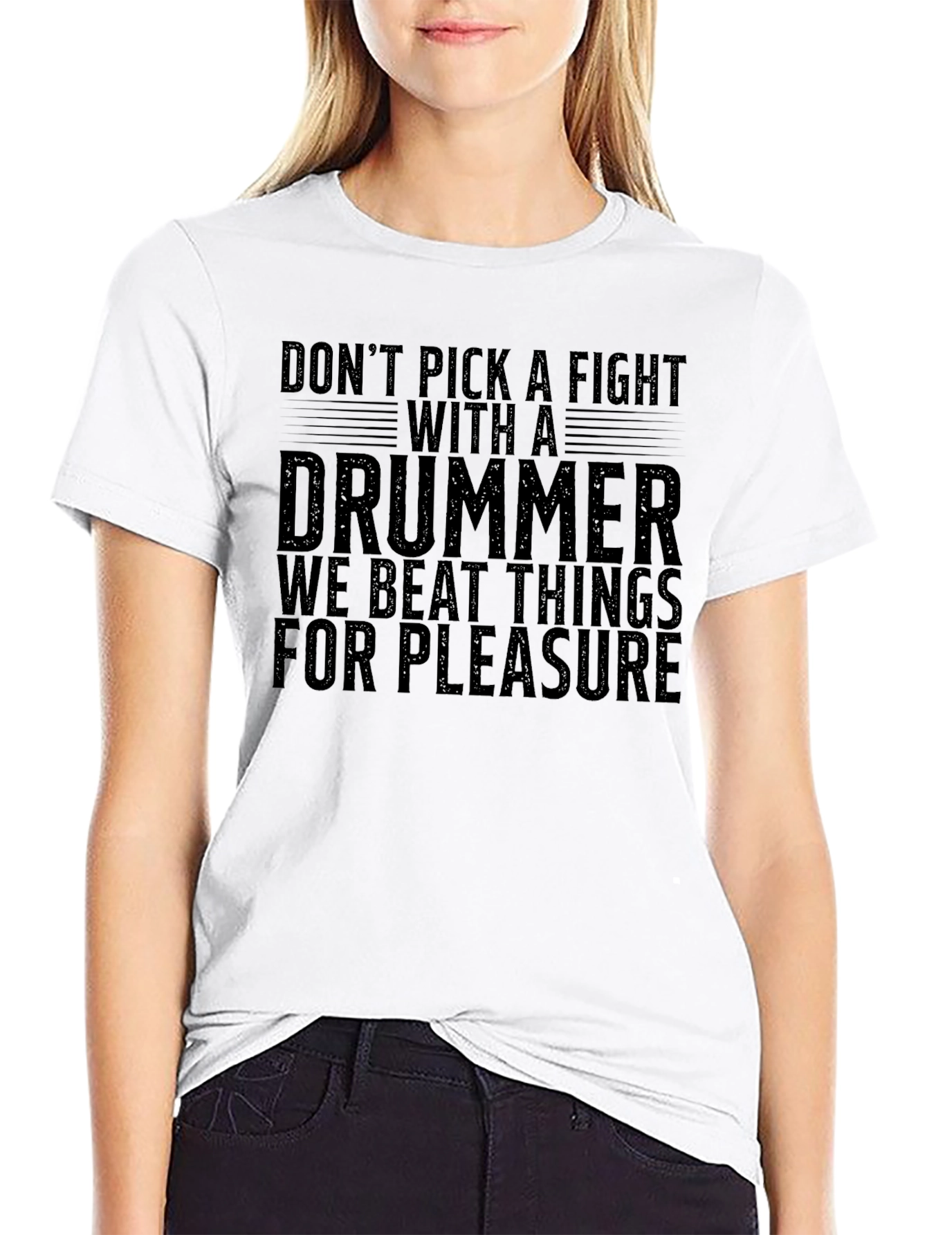 Drummer Warning T-Shirt - Beat Things For Pleasure!