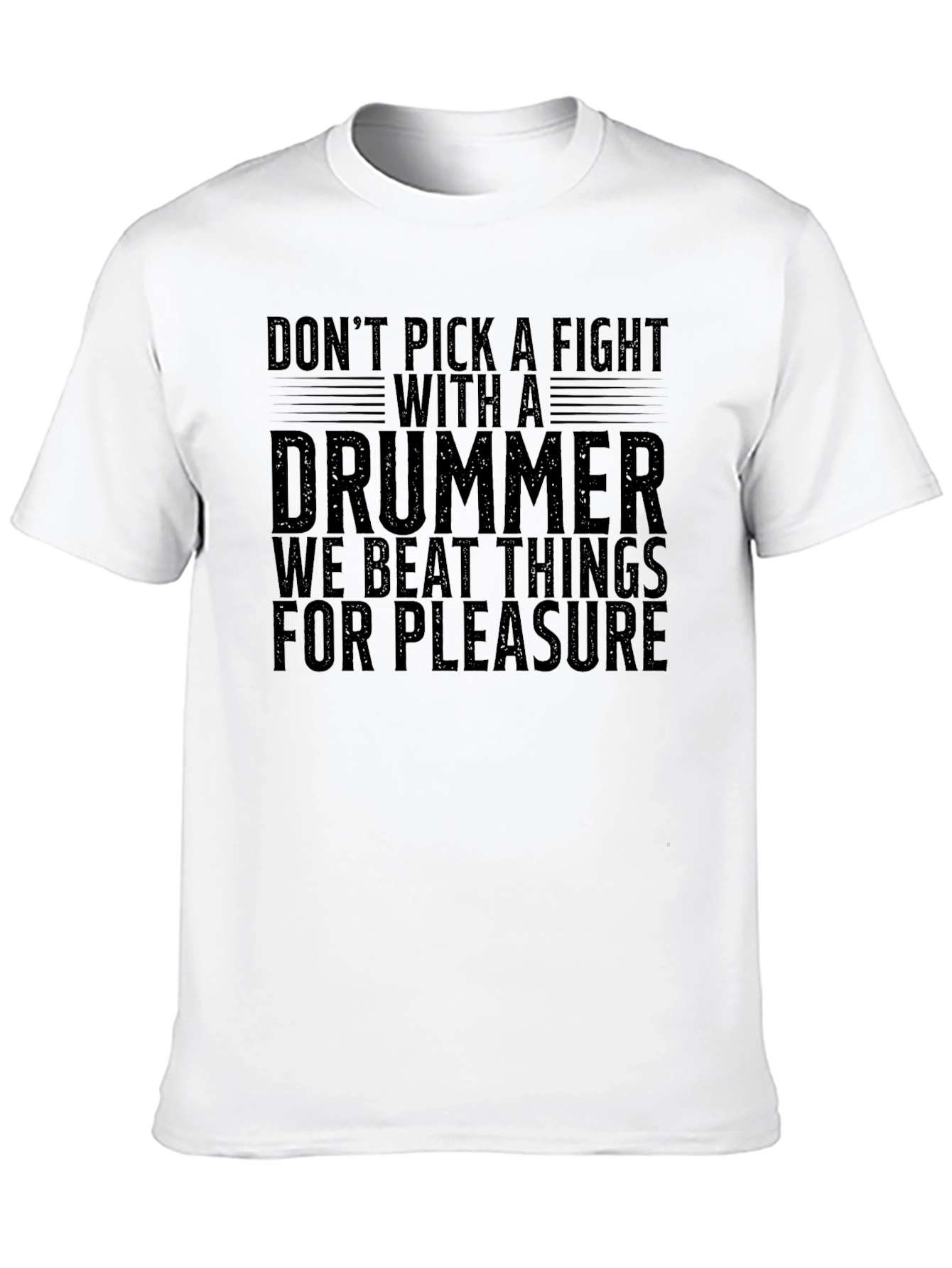 Drummer Warning T-Shirt - Beat Things For Pleasure!