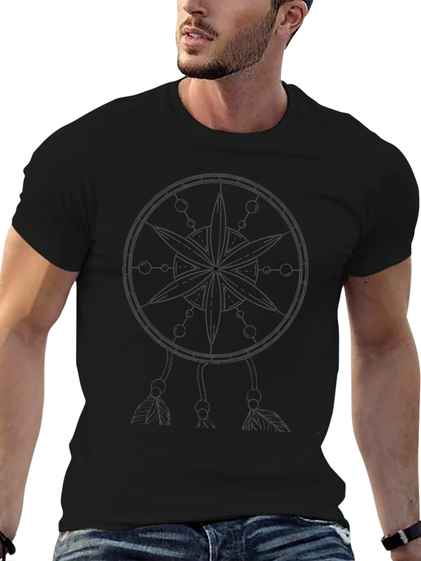 Dreamcatcher Graphic Black Tee