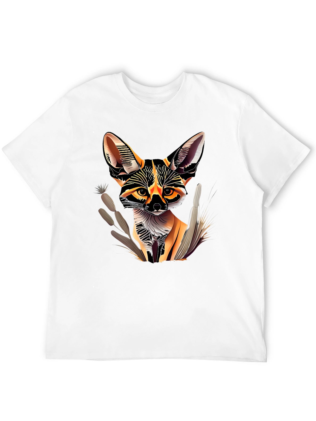 Fennec Fox Graphic T-Shirt - Stylish Animal Print Tee