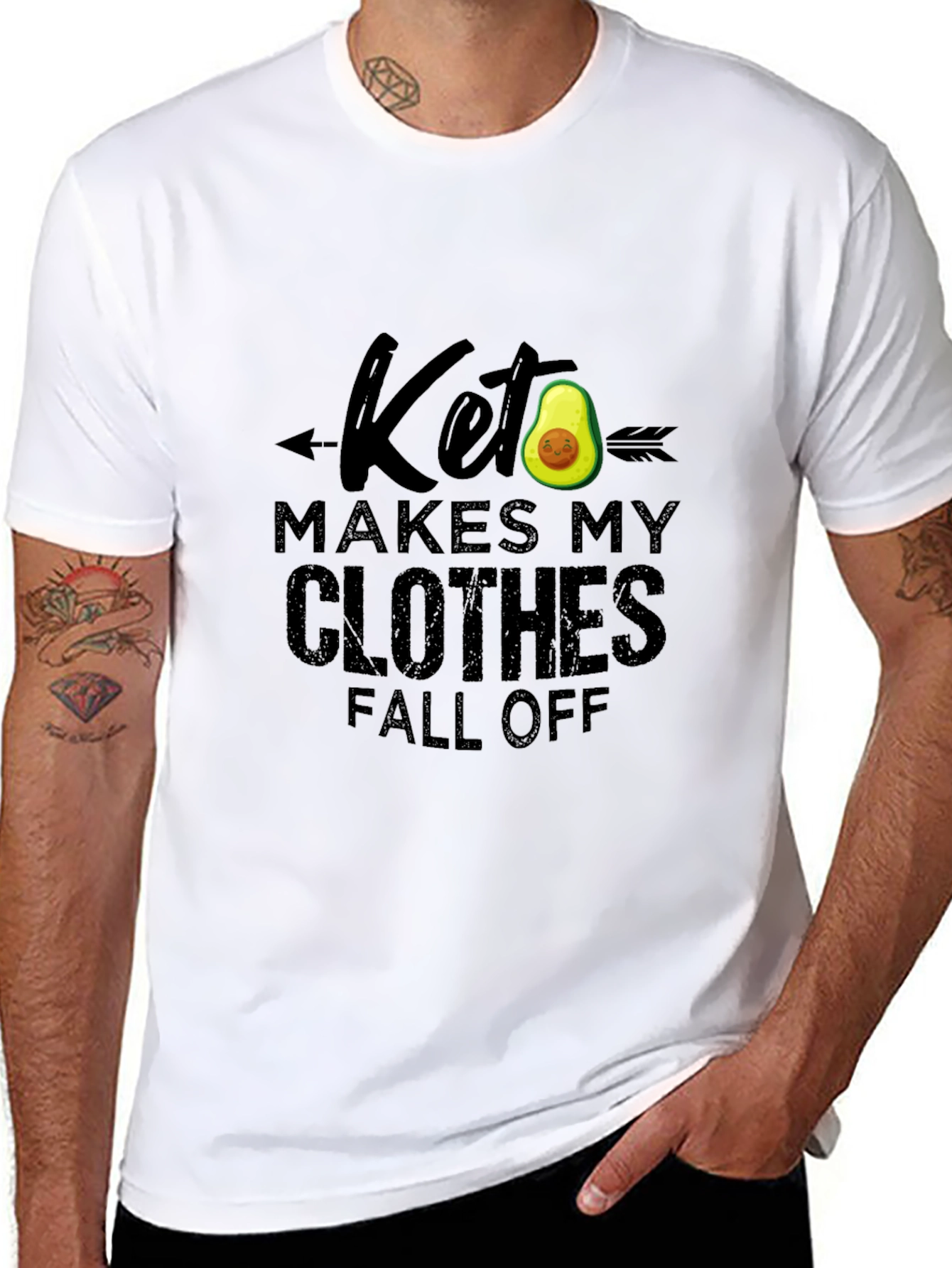 Keto Makes My Clothes Fall Off - Funny T-Shirt