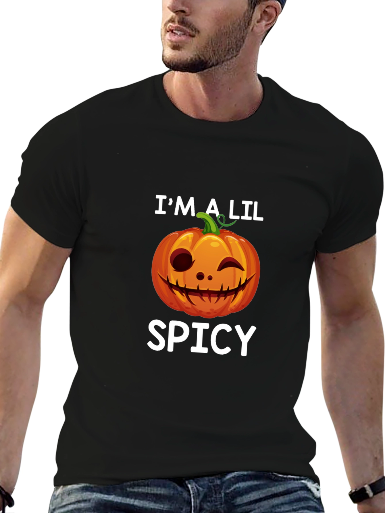 Im A Lil Spicy Halloween Pumpkin T-Shirt