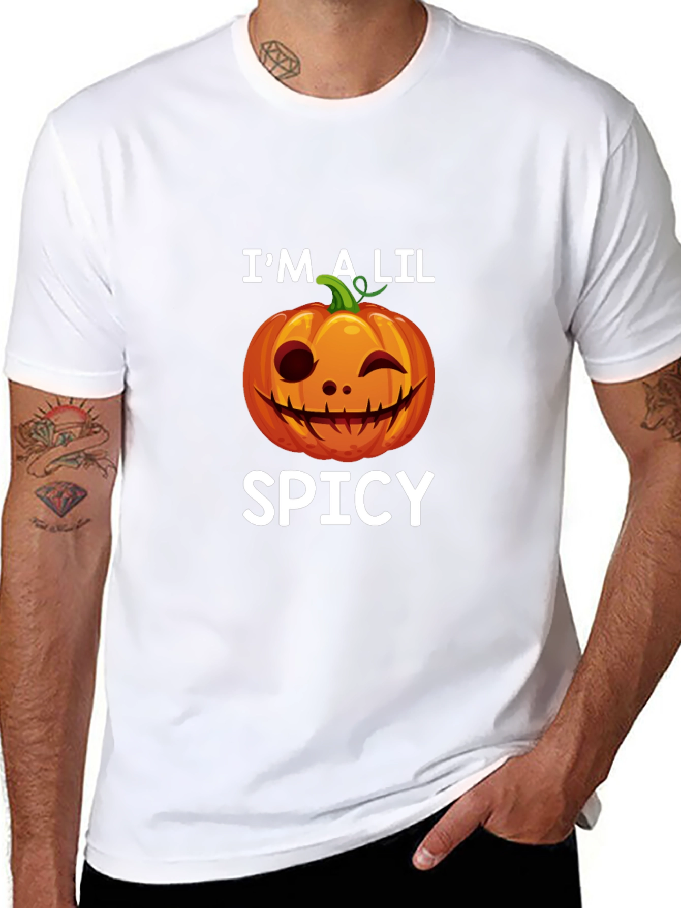 Im A Lil Spicy Halloween Pumpkin T-Shirt