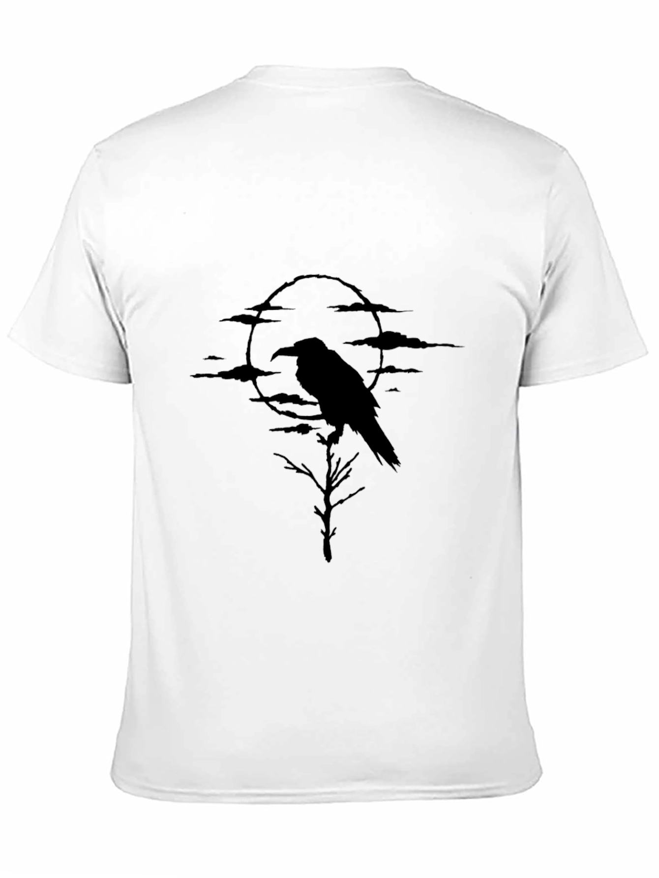 Raven Moon Graphic Tee - Dark & Mysterious T-Shirt