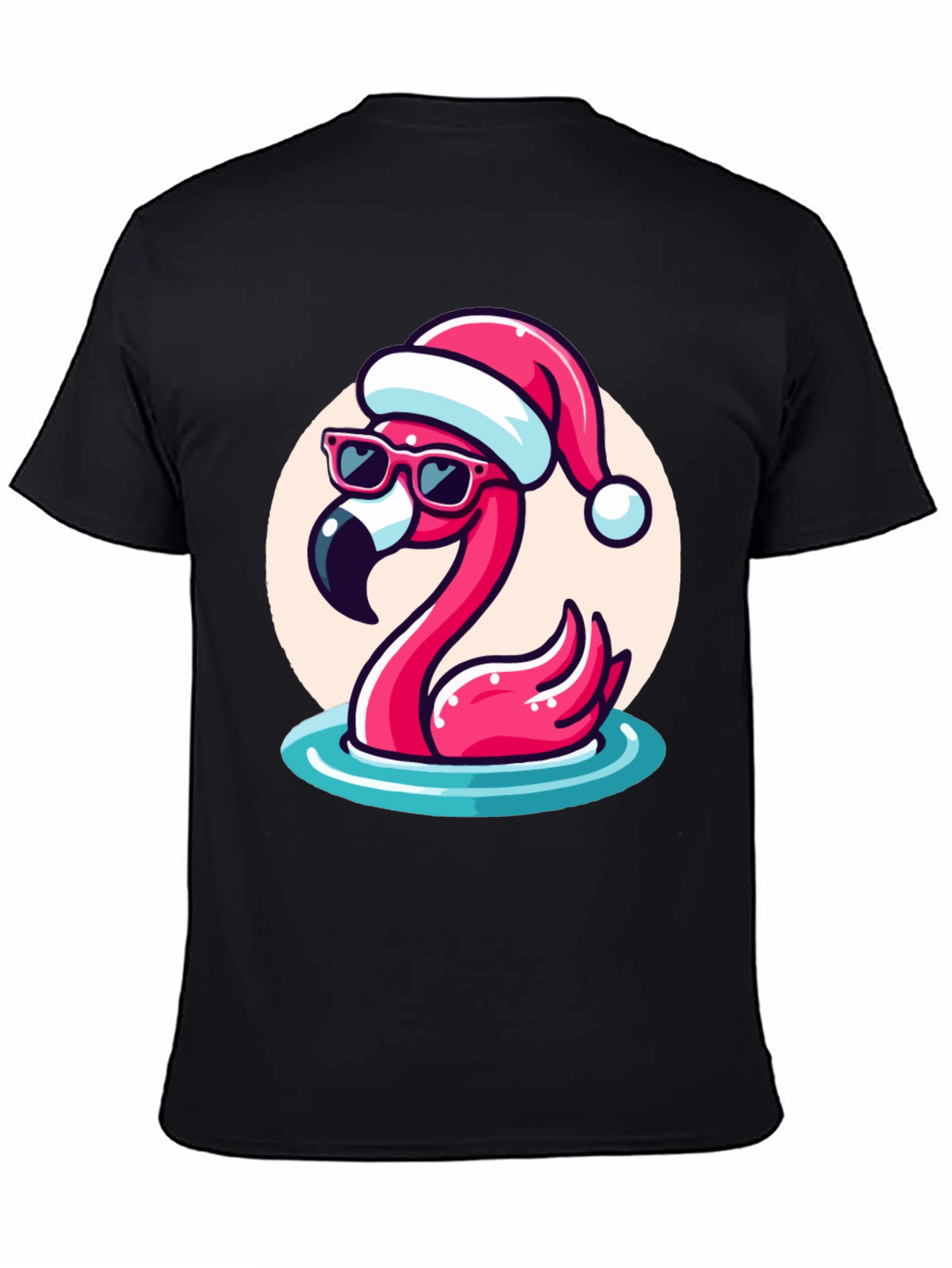 Christmas Flamingo T-Shirt - Holiday Cheer