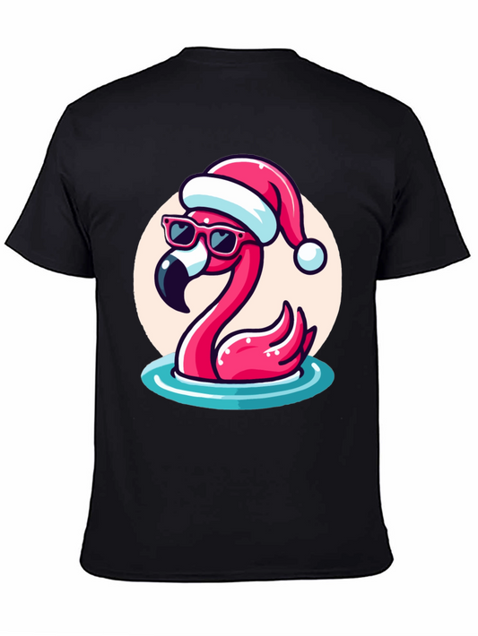 Christmas Flamingo T-Shirt - Holiday Cheer