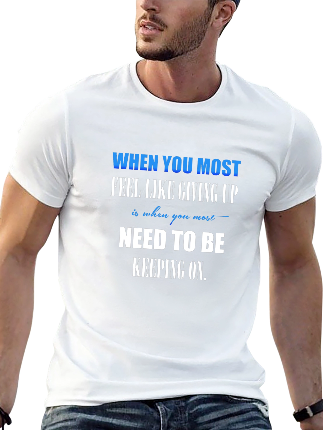 Motivational Graphic Tee - Need to be Keeping On