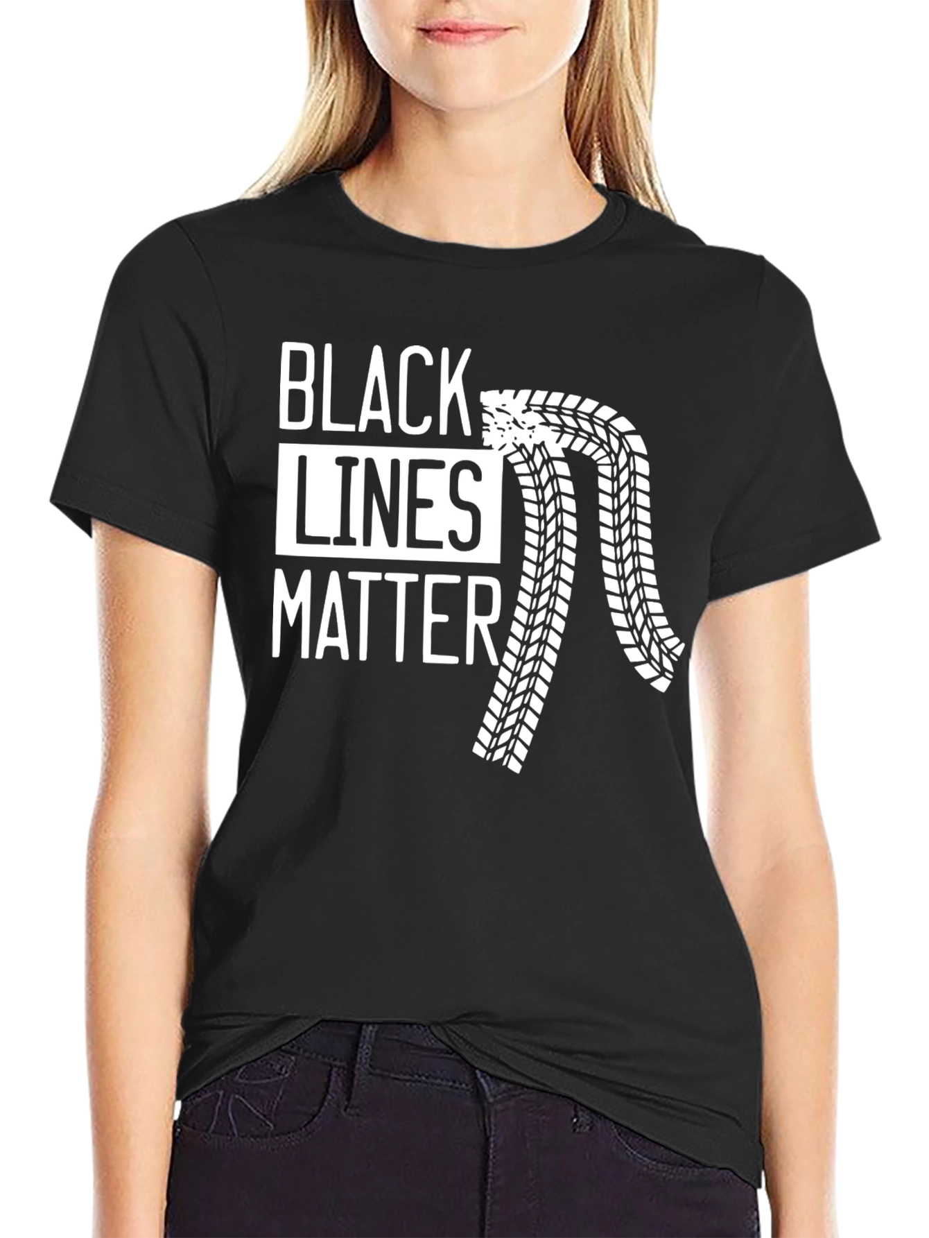 Black Lines Matter T-Shirt - Racing Car Enthusiast Tee