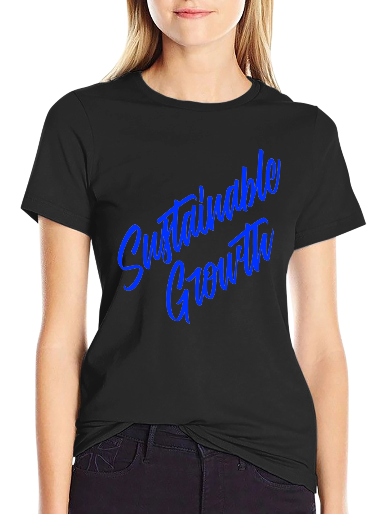 Sustainable Growth Black T-Shirt