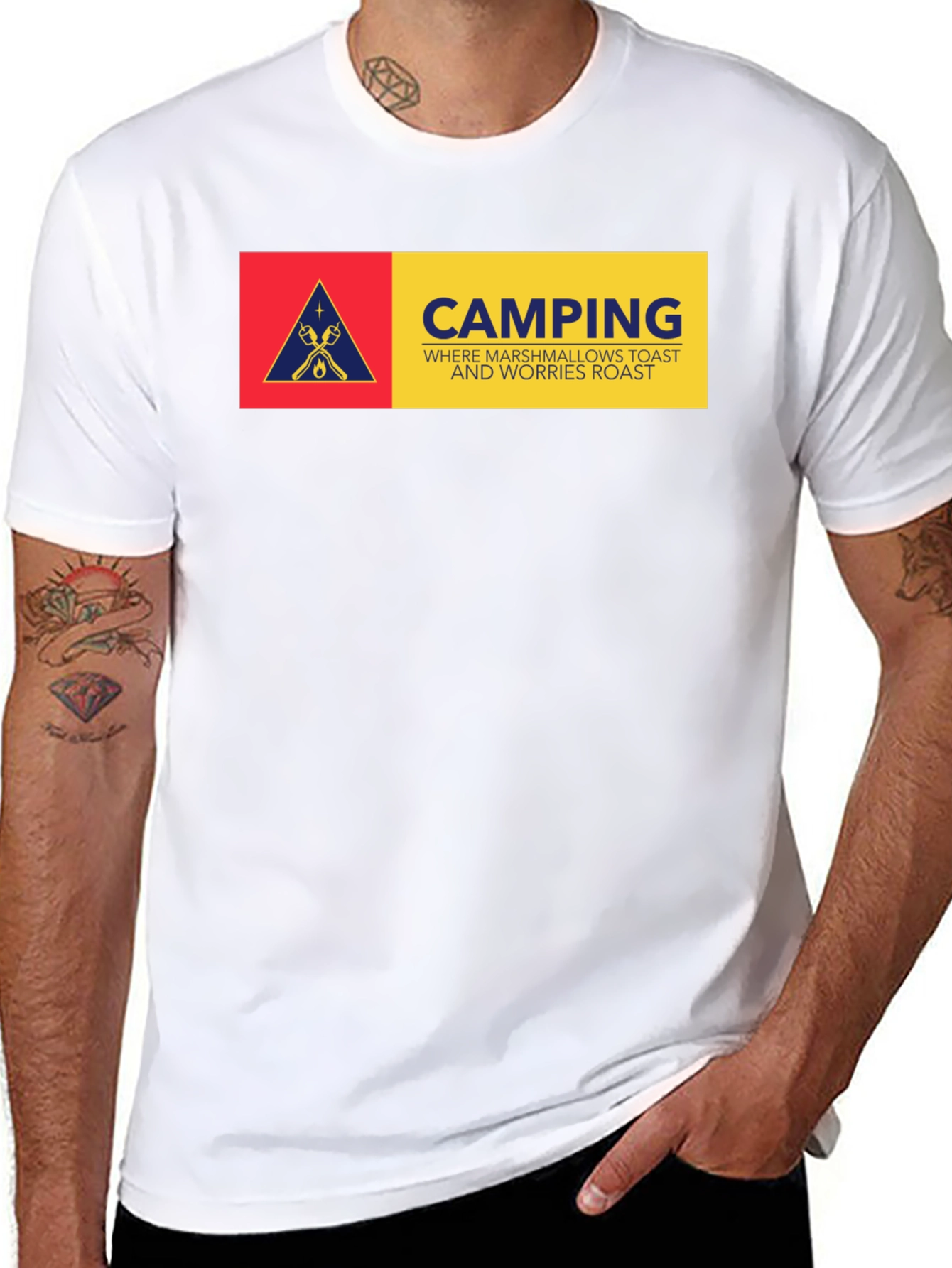 Camping Marshmallow Toast T-Shirt