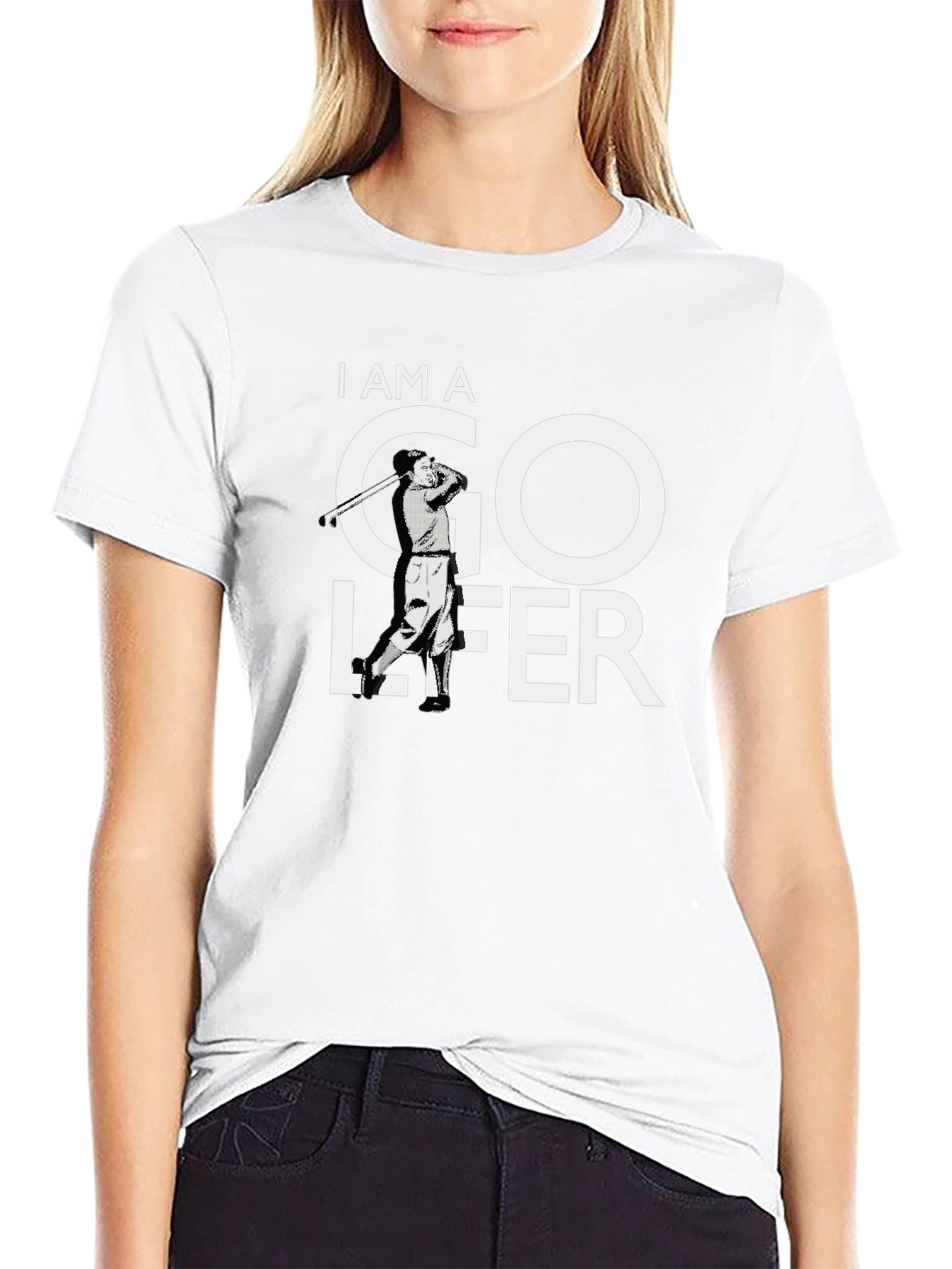 I AM A Golfer T-Shirt Golfing Tee