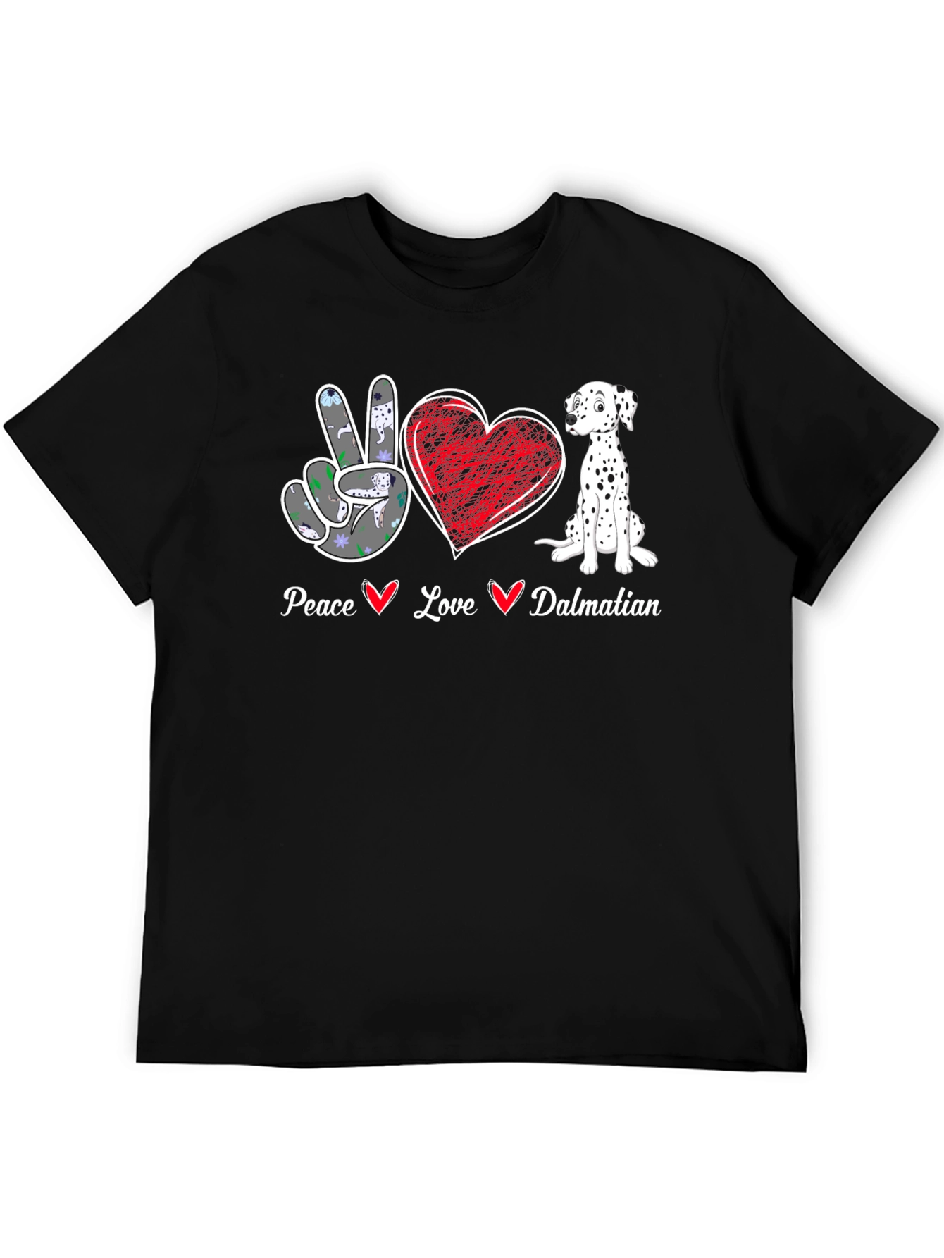 Peace Love Dalmatian T-Shirt