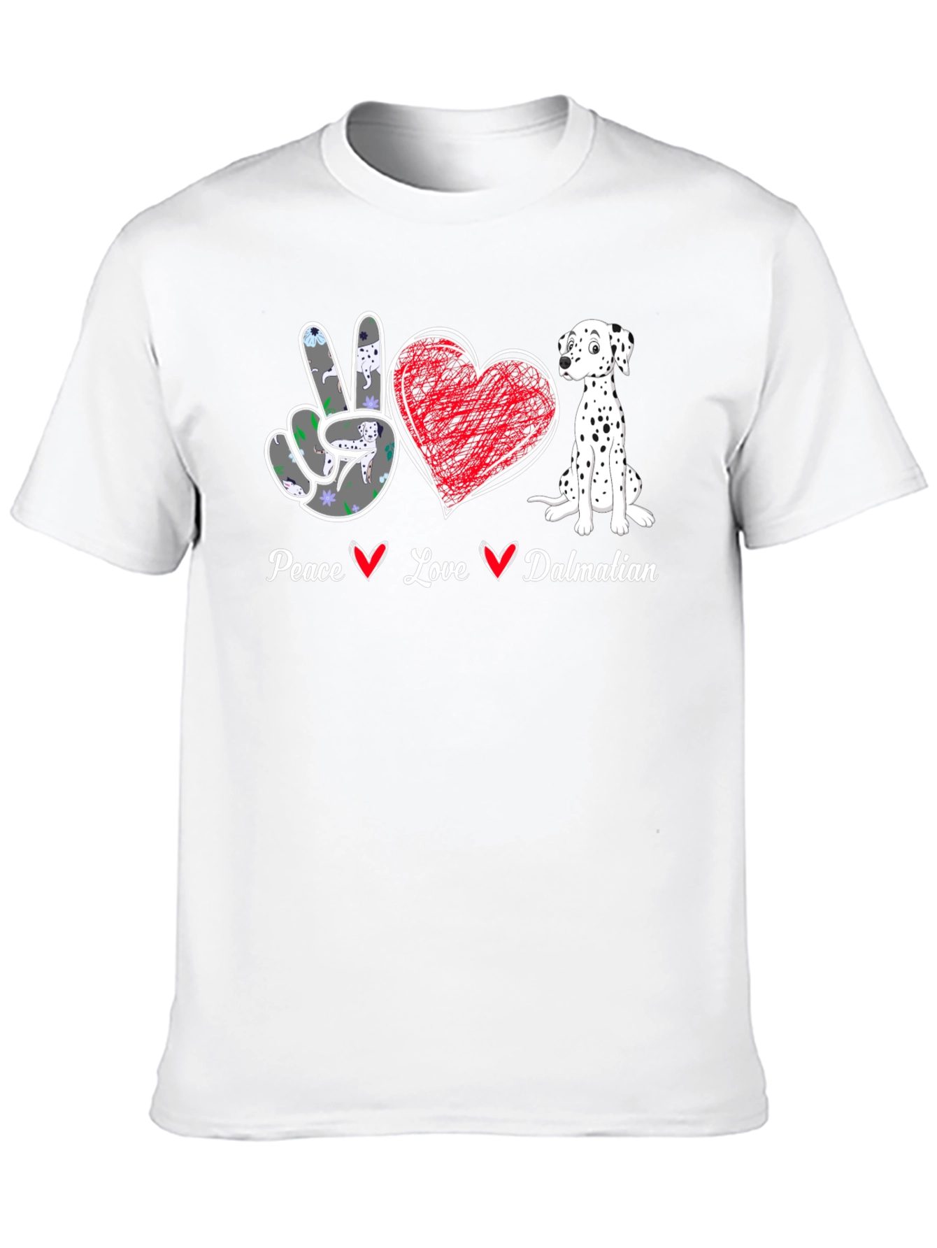 Peace Love Dalmatian T-Shirt