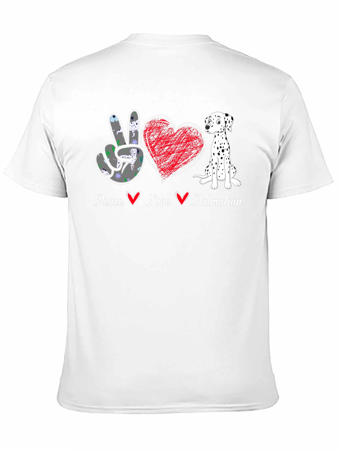 Peace Love Dalmatian T-Shirt