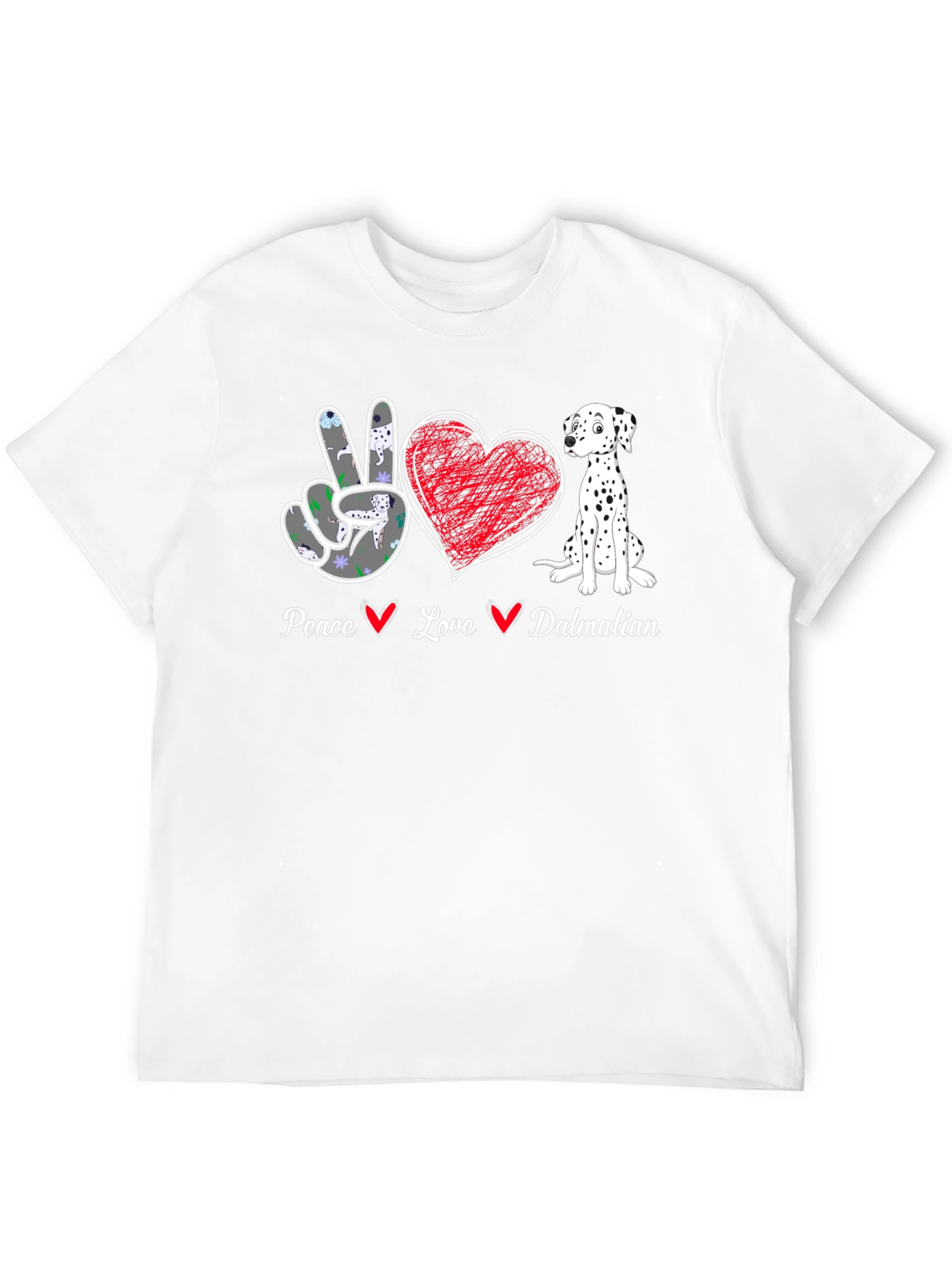Peace Love Dalmatian T-Shirt