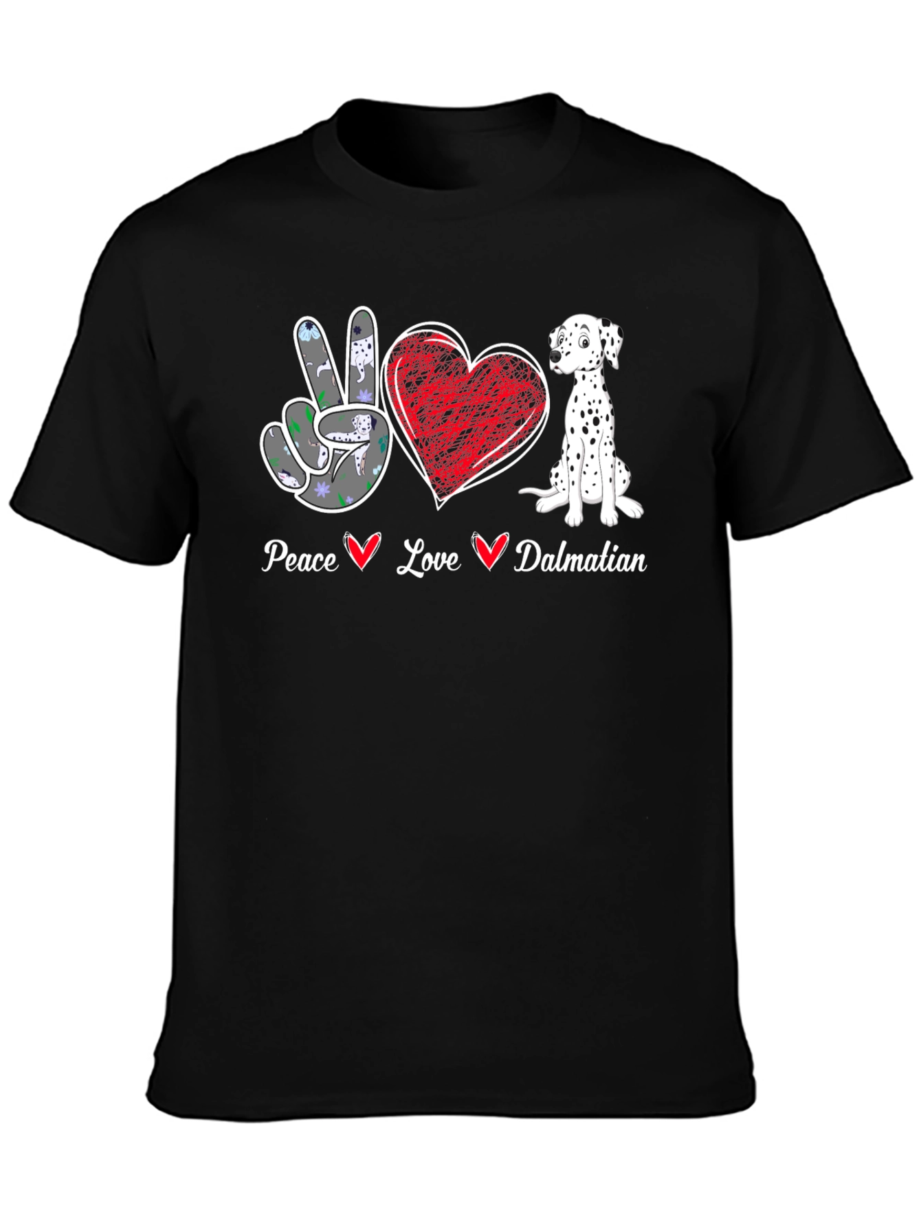 Peace Love Dalmatian T-Shirt