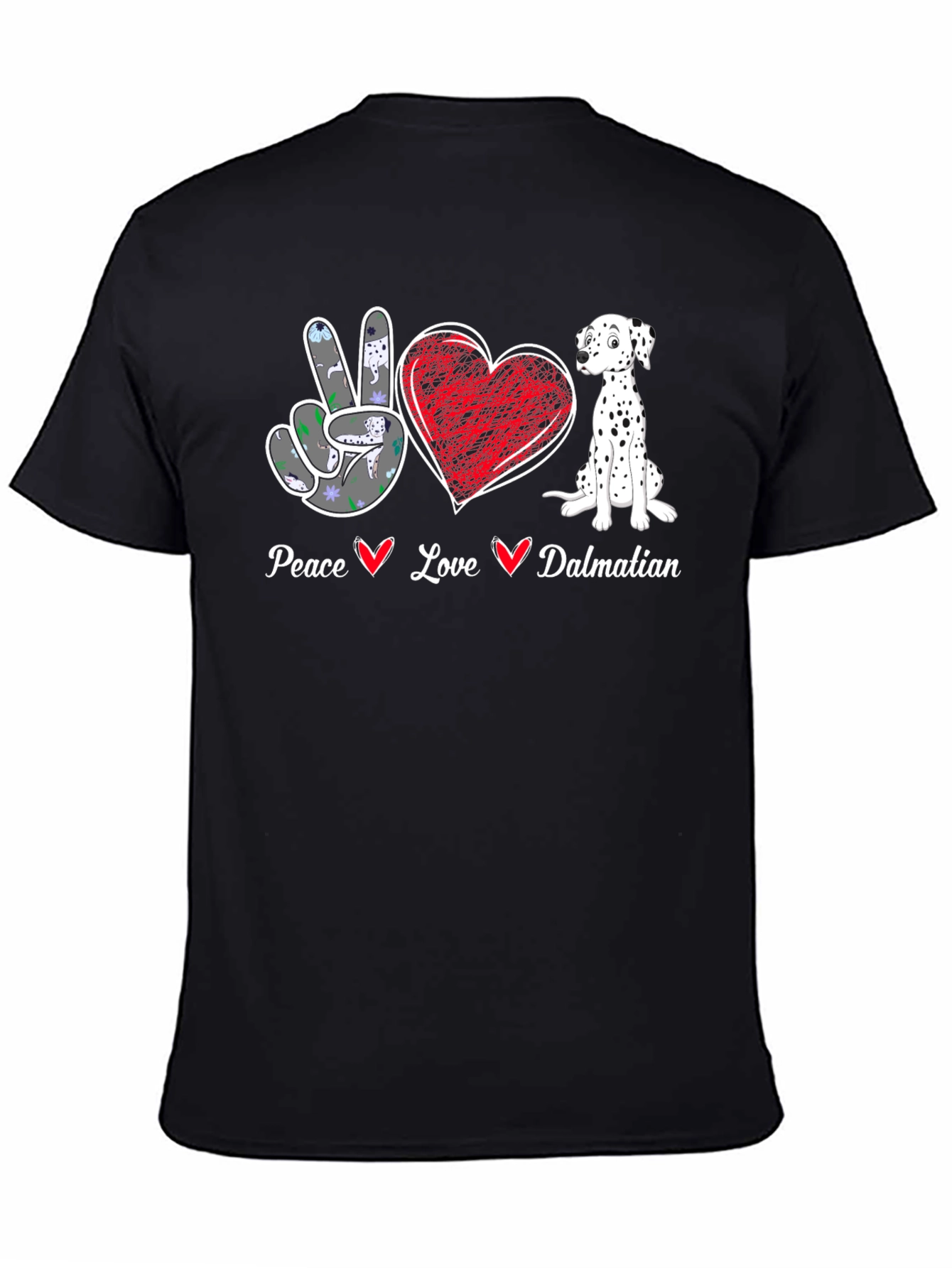 Peace Love Dalmatian T-Shirt